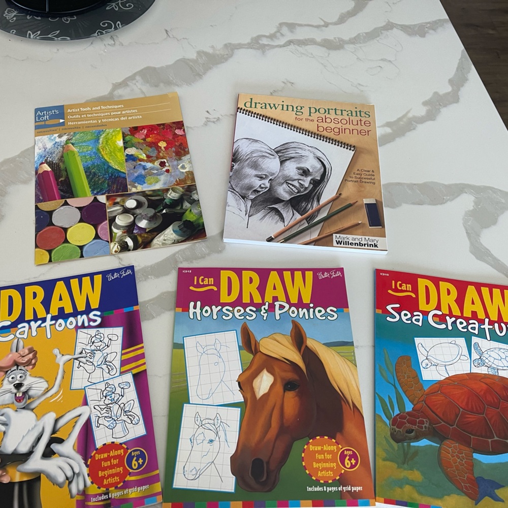 Set of 5 Drawing and Tracing books